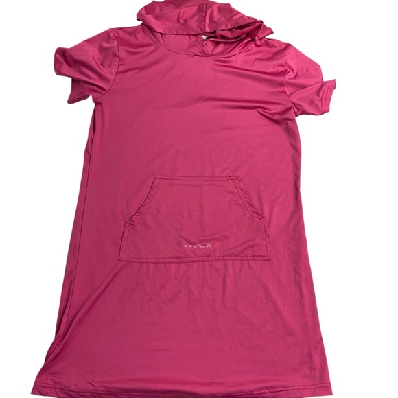 Spyder Kids Swimwear 2-Piece Set One Piece Swimsuit Coverup Orange Pink Size 12 - Picture 7 of 17